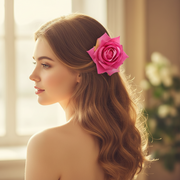 Large 9cm Artificial Rose Hair Clip & Accessory – Versatile Floral Decor (HCF-10010M)