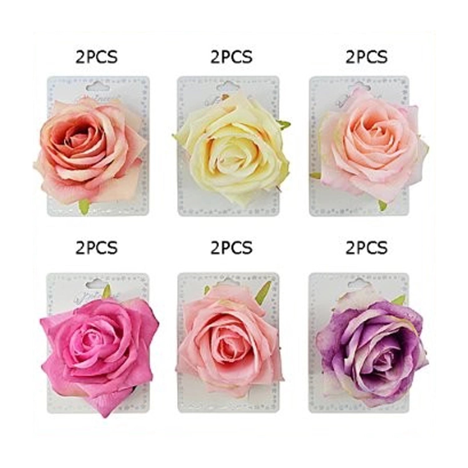Large 9cm Artificial Rose Hair Clip & Accessory – Versatile Floral Decor (HCF-10010M)