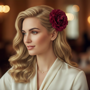 Elegant 2-Piece Fabric Flower Hair Clips & Brooches – 5.5cm Floral Accessory Set (HCF-1067M)
