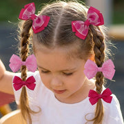 Charming 4-Piece Layered Bow Hair Clip Set (HCM-10219M)