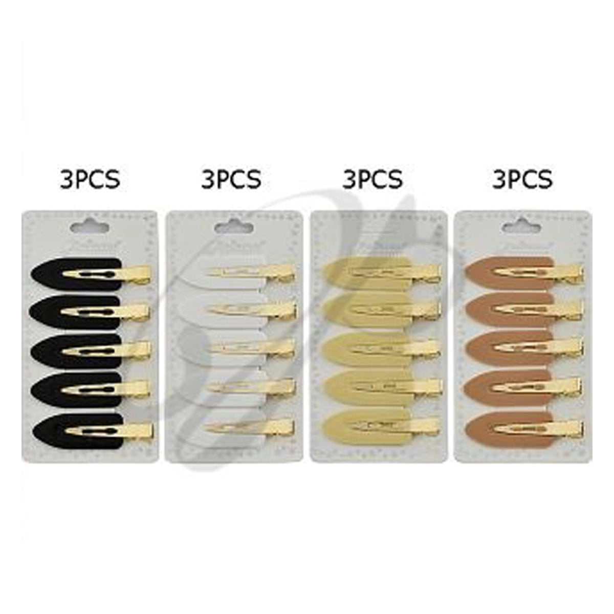 6cm Creaseless Hair Clip Set (5-Pack) | Professional No-Dent Styling Clips for Makeup & Salon Use (HP-10558BG)