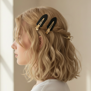 6cm Creaseless Hair Clip Set (5-Pack) | Professional No-Dent Styling Clips for Makeup & Salon Use (HP-10558BG)