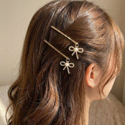 Elegant Rhinestone Bow & Butterfly Bobby Pin Set (HP-10869M)