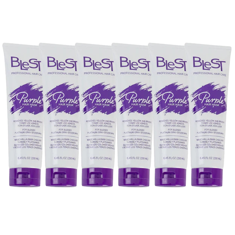 Blest - Professional Purple Hair Mask for Blonde, Platinum & Silver Hair – 8.45 fl oz