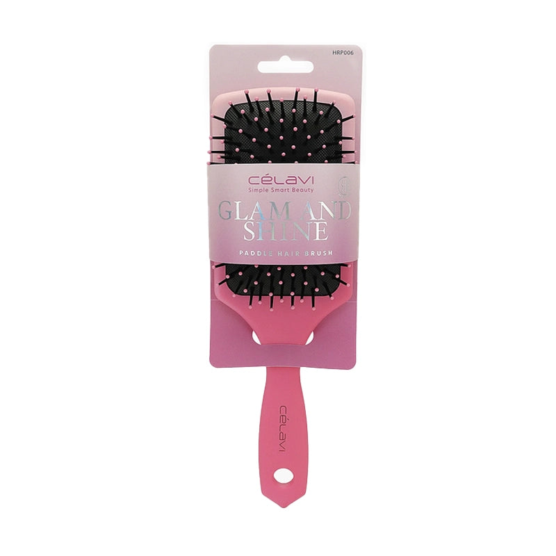 Celavi - Glam and Shine Paddle Hair Brush – Pink Gradient