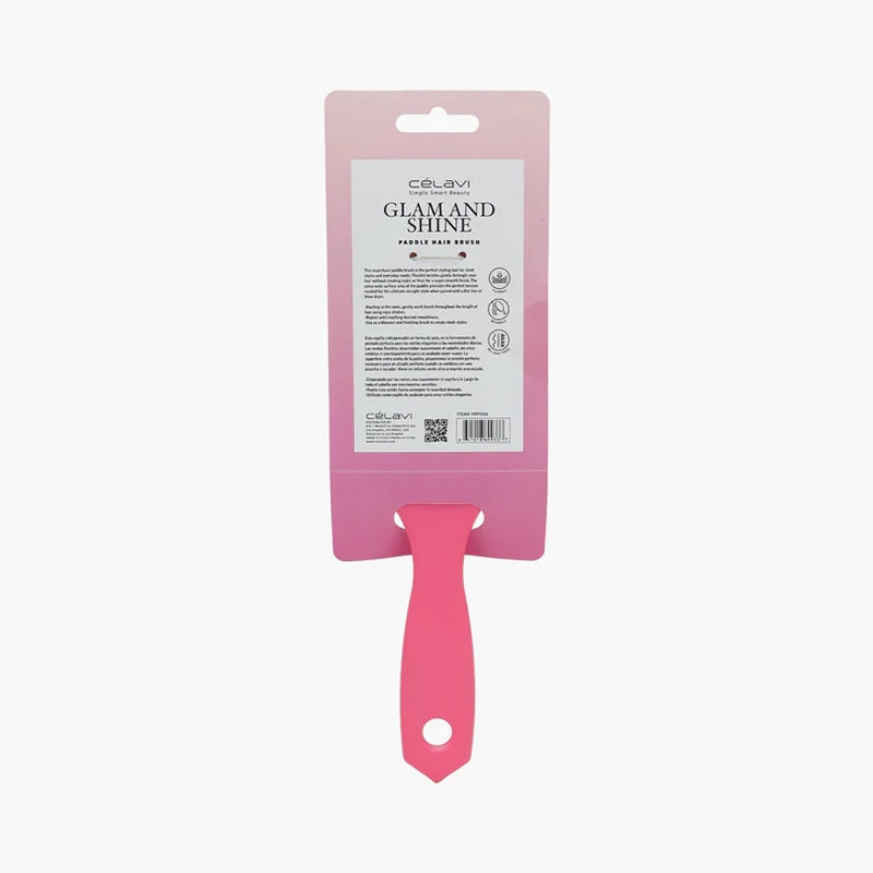 Celavi - Glam and Shine Paddle Hair Brush – Pink Gradient