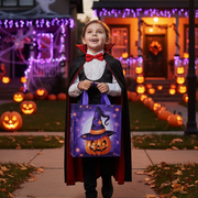 12 Pcs Halloween Treat Tote Bags – Reusable Non-Woven Goodie Bags for Trick-or-Treating, Halloween Party Favors & Gift Wrapping (HWG-1078)
