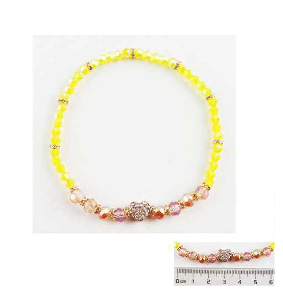 Sparkling Crystal Beaded Anklet - Dainty Summer Beach & Festival Jewelry