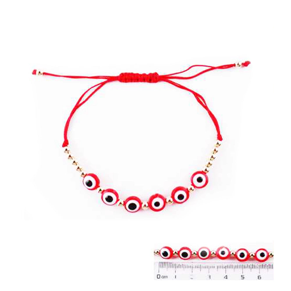 Red String Evil Eye Protection Bracelet - Adjustable Kabbalah Style