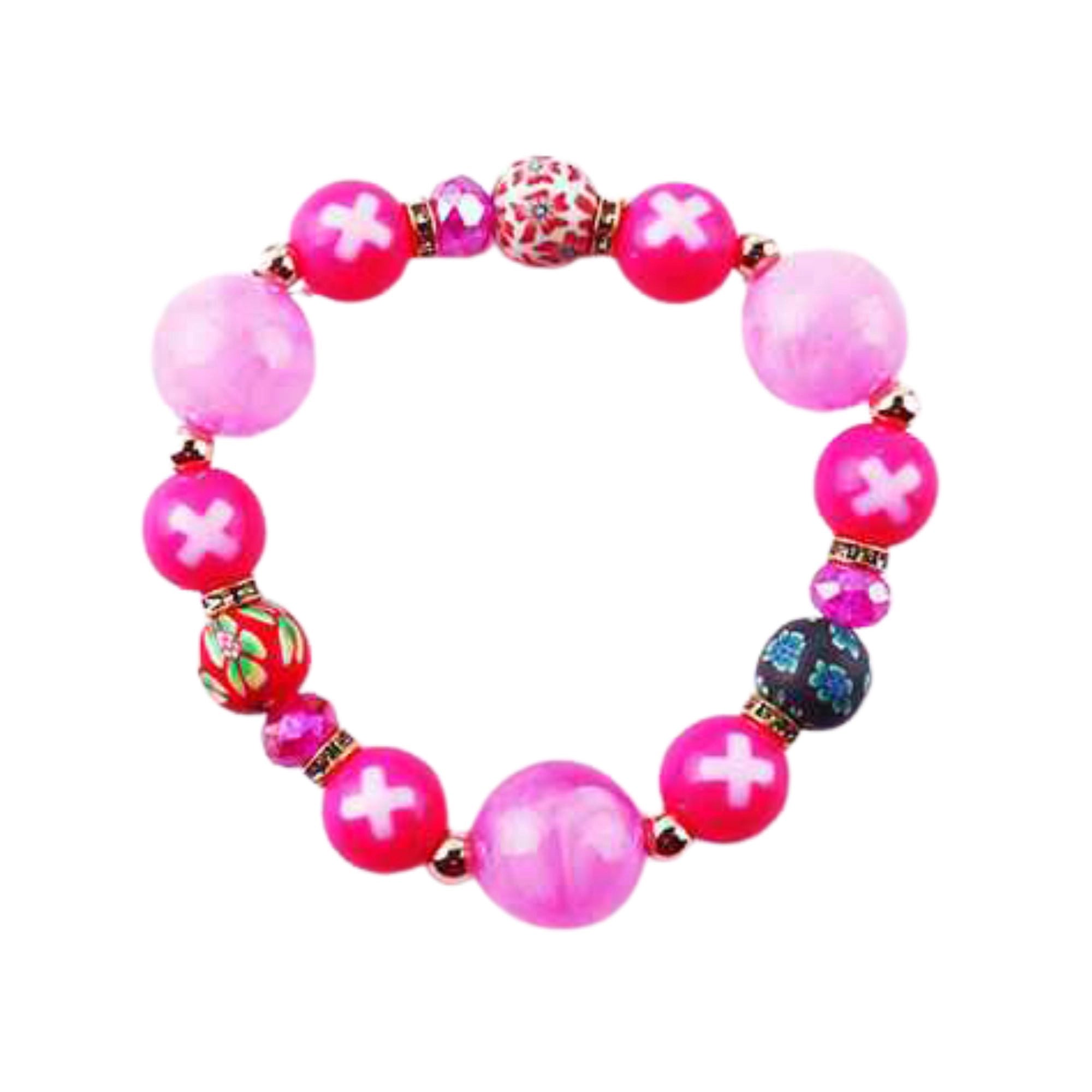 Vibrant & Playful Charm Beaded Bracelet