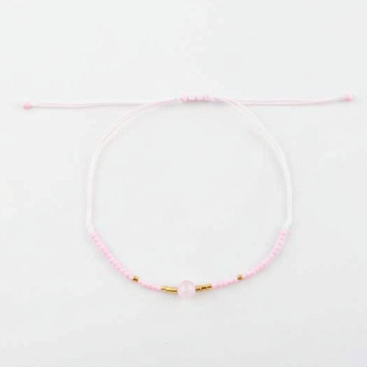 Dainty Gemstone Accent Bracelet Set (12-Pack) - Adjustable