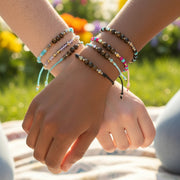 Tiger's Eye & Seed Bead Adjustable Bracelet Assortment