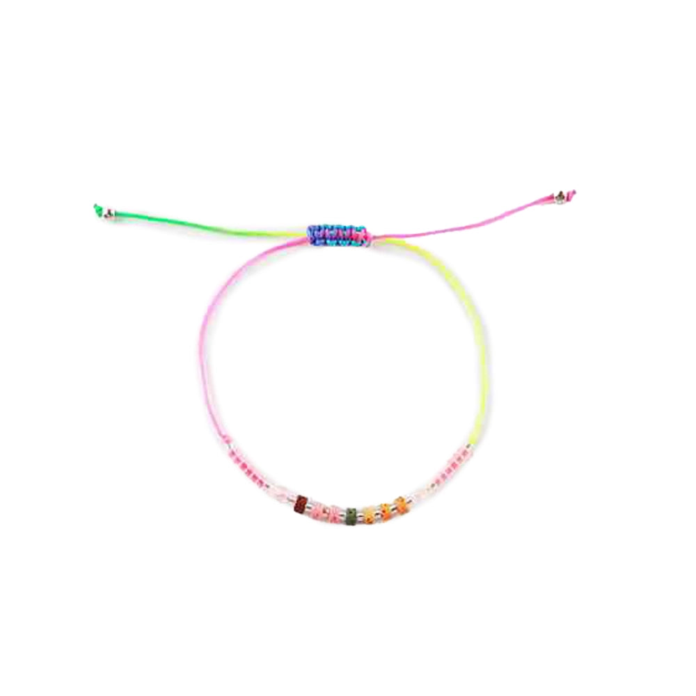 Vibe Check | Neon Pop Adjustable Beaded Friendship Bracelets