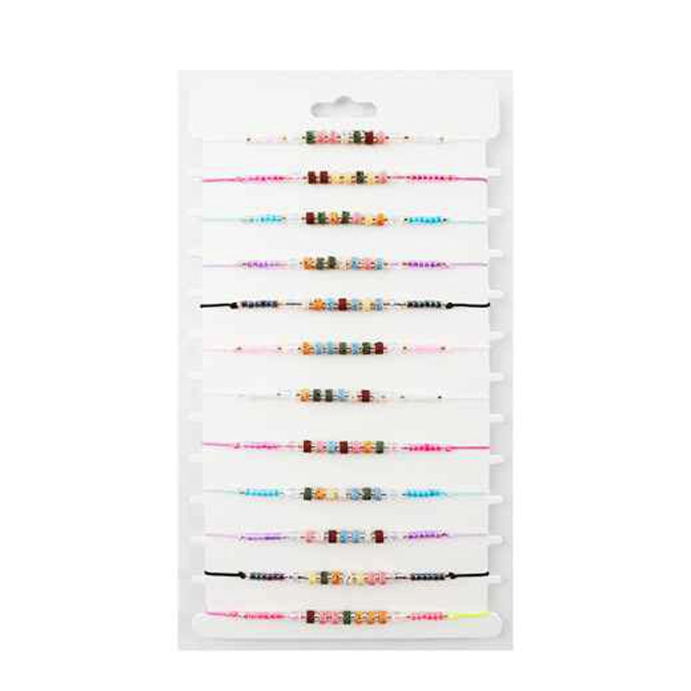 Vibe Check | Neon Pop Adjustable Beaded Friendship Bracelets