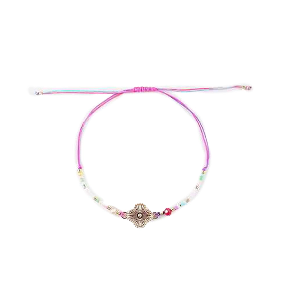 Boho Bloom Adjustable Charm Bracelet Set