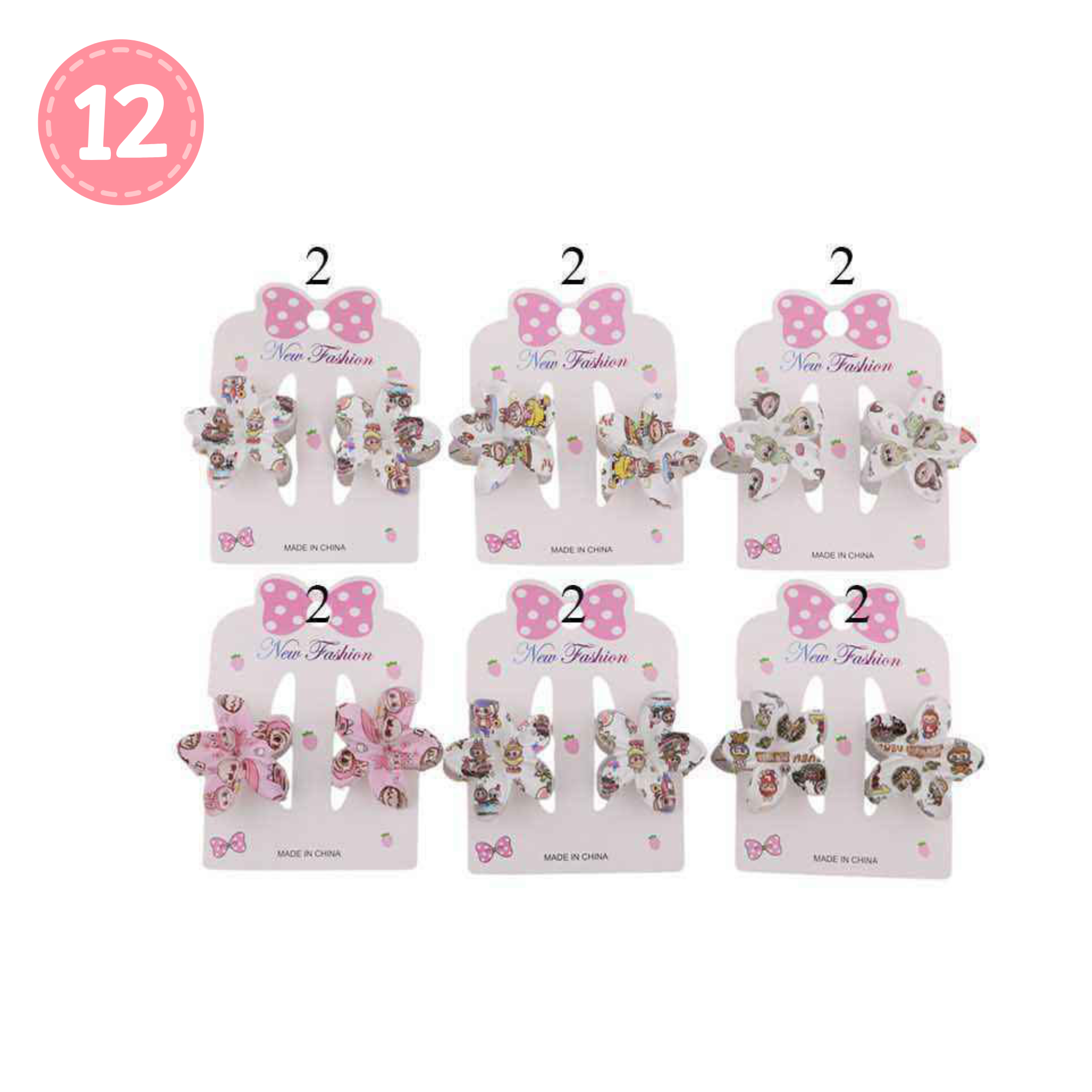 Too Cute! Mini Kawaii Flower Clips for Kids and Teens | 4 cm