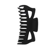 Extra-Long Matte Black Claw Clip for Thick Hair | 14 cm