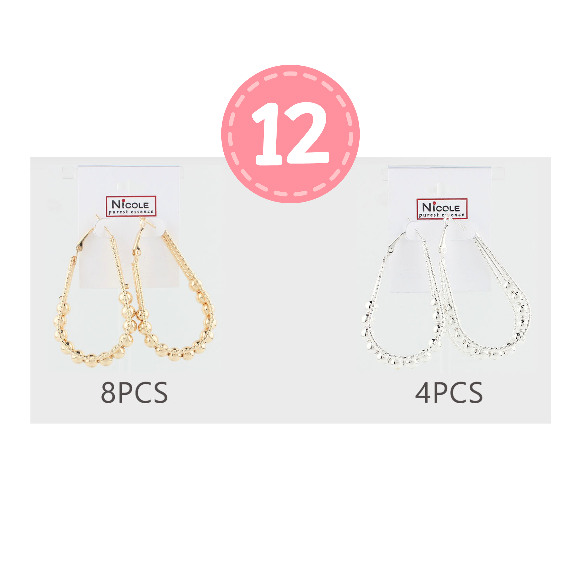 The Cascade Teardrop Hoops | Multi-Layer Beaded Dangle Earrings