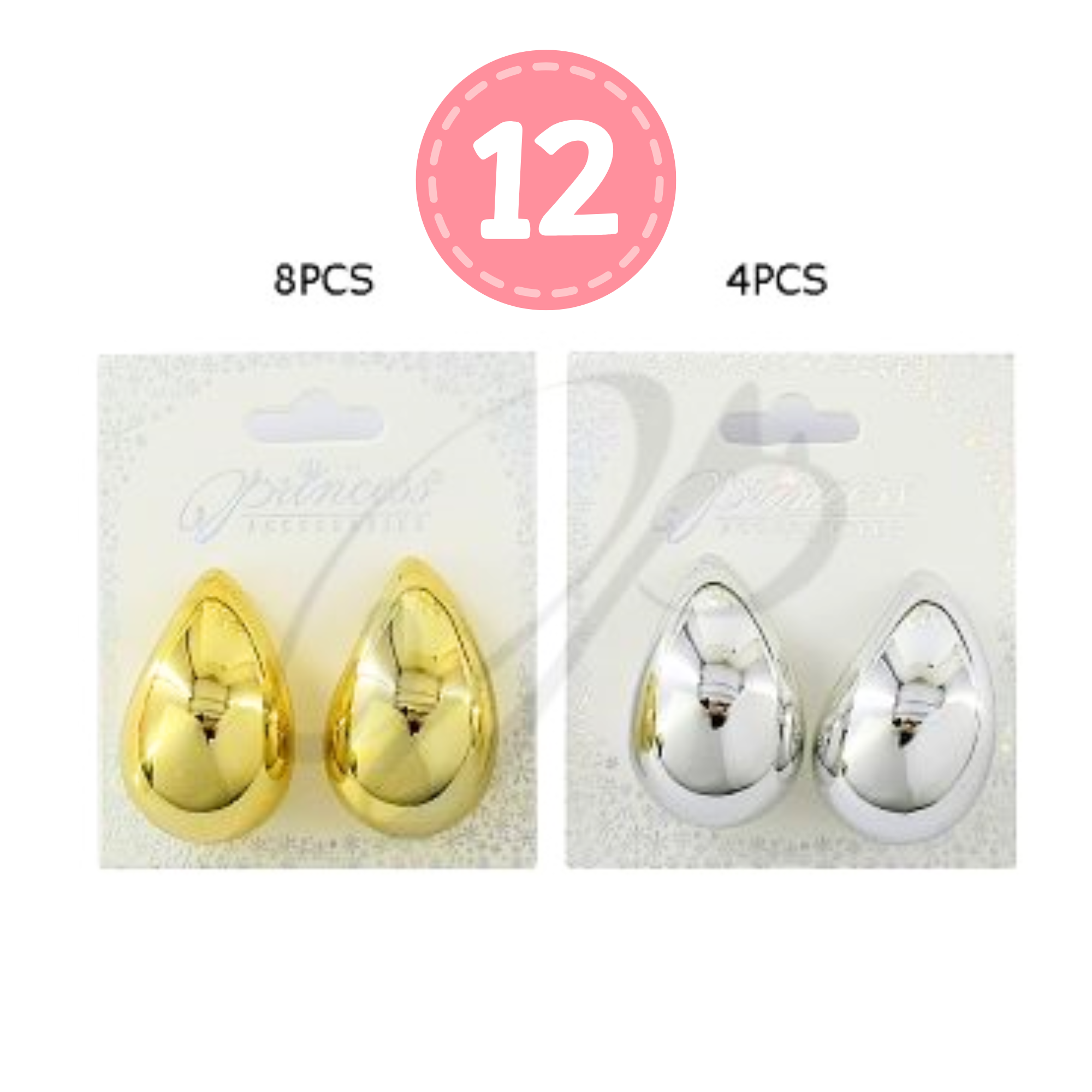 The Liquid Metal Studs | Chic High-Shine Teardrop Earrings