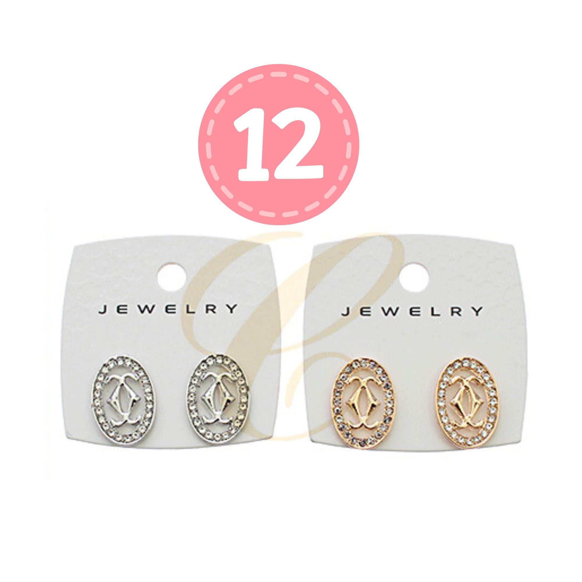 Dazzling Style: Interlocking Circle Rhinestone Stud Earrings