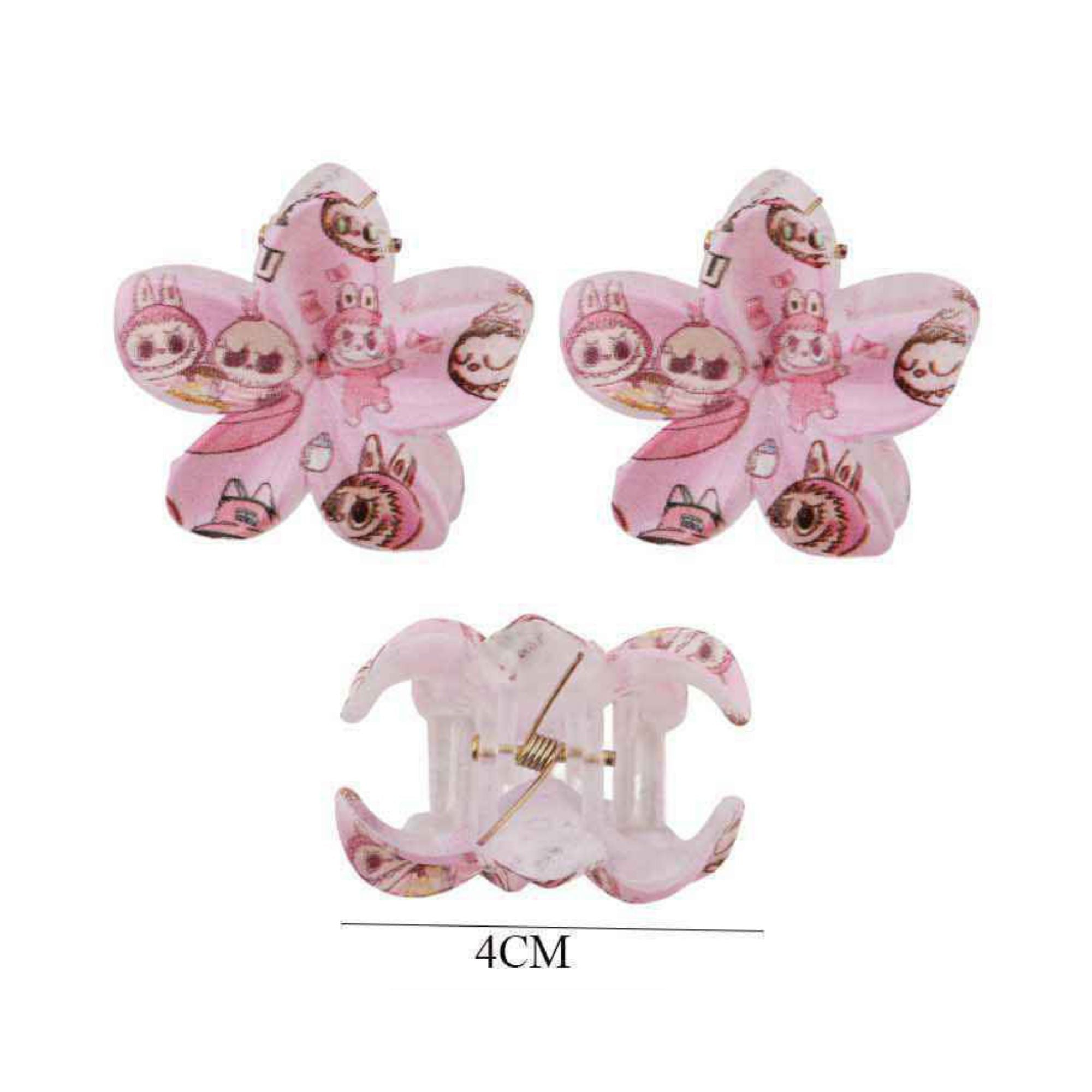 Too Cute! Mini Kawaii Flower Clips for Kids and Teens | 4 cm