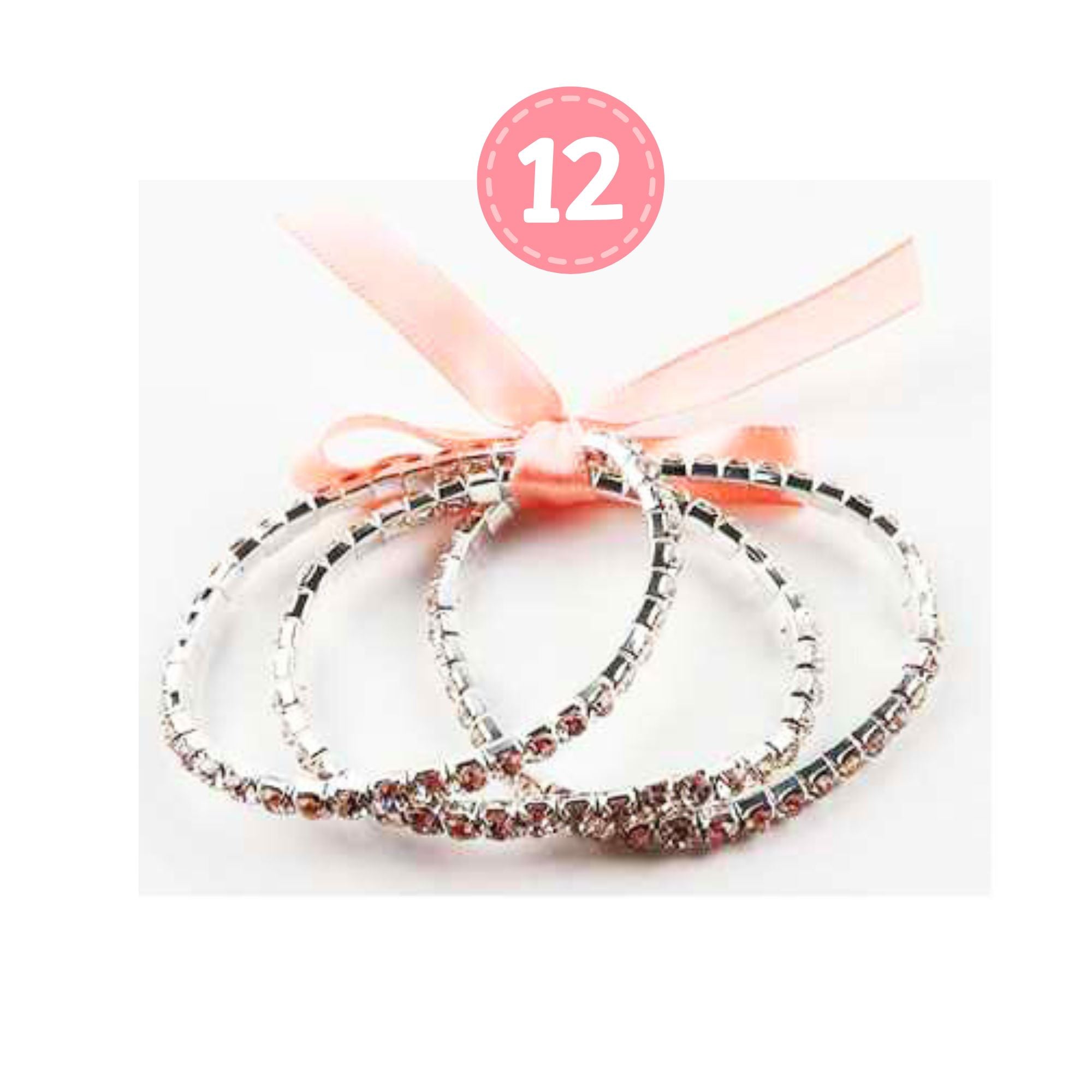 3-Piece Rhinestone Bangle Set for All-Day Sparkle