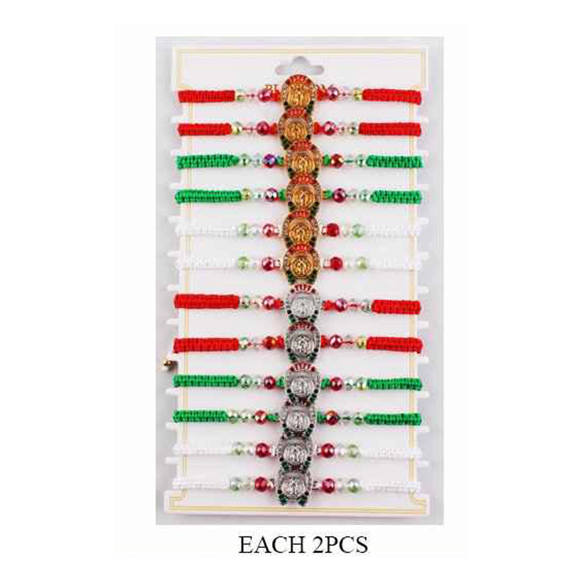 St. Benedict Red Protection Bracelet - Adjustable Religious Macramé Jewelry (IBR-3884)