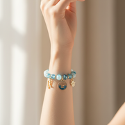 Whimsical Beaded Charm Bracelet – Musical Note & Celestial Motif (IBR-3896)