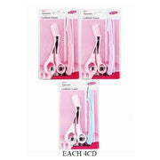 2-Piece Precision Eyebrow Grooming Set | Scissors with Comb & Folding Razor (IBY-005)