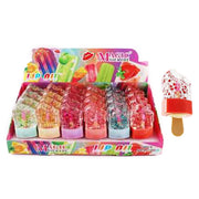 Crystal Glitter Popsicle Lip Oil - Hydrating High-Shine Gloss 24pc (IBY-024)