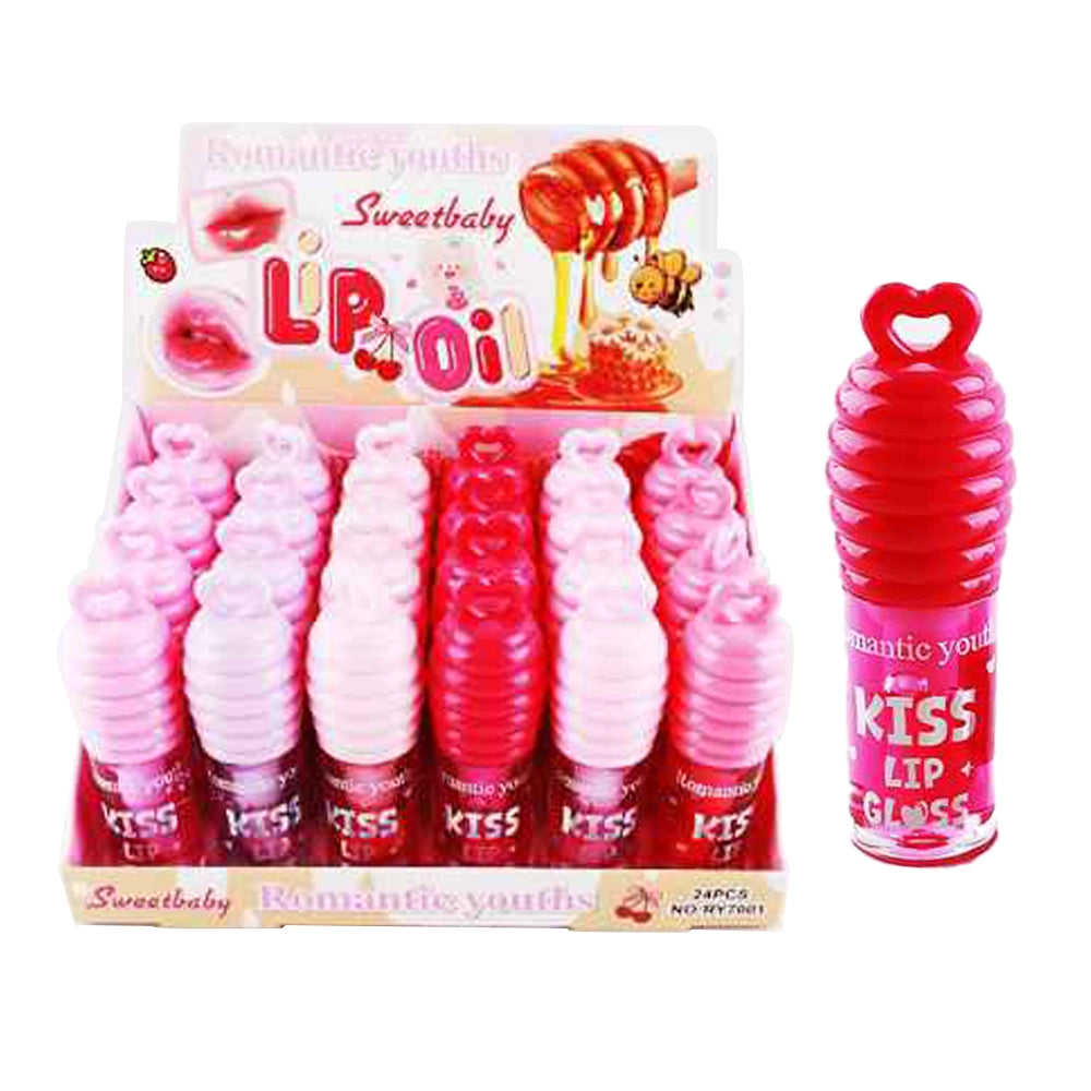 Sweet Honey Pot Lip Oil & High-Shine Gloss Set (IBY-030)