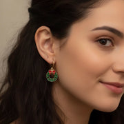 Mini Holiday Cheer Hoop Earrings Set (6 PCS) - Festive Enamel Charms