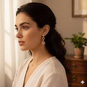 Exquisite Butterfly & Clover Drop Earrings (IER-5926)