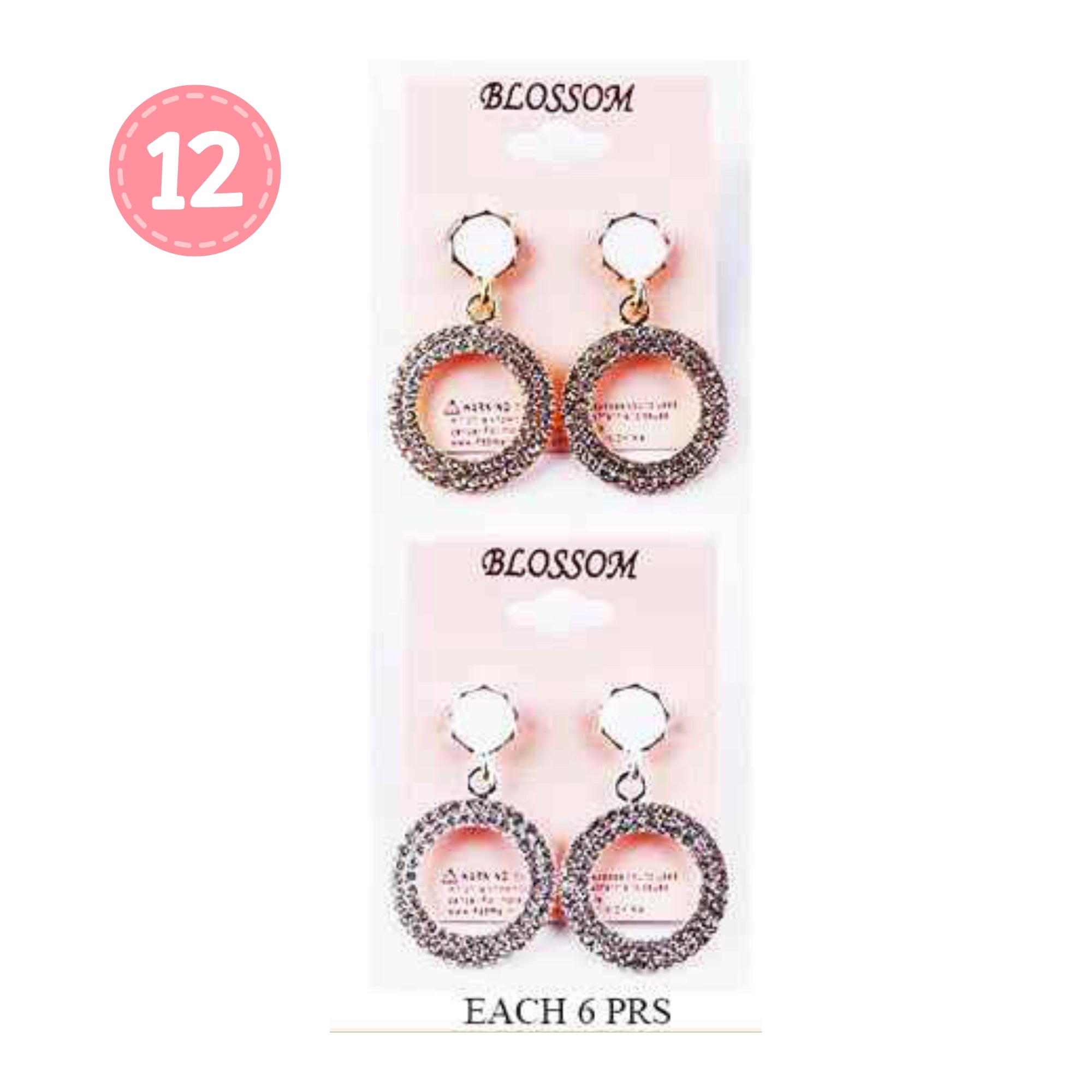 The Starlight Pave Hoop Earrings | Opalescent Stud Drop Statement