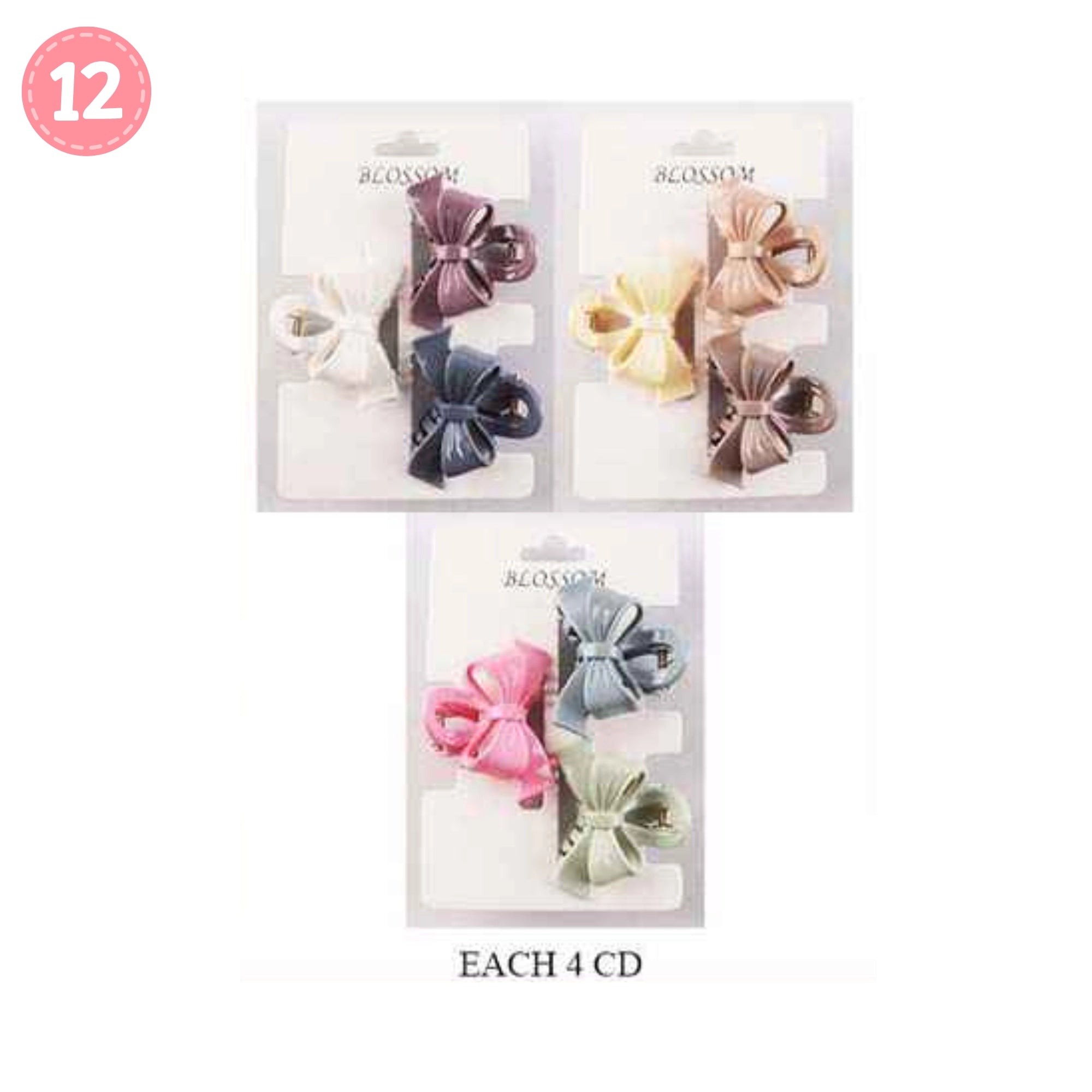 Bow Fabric Hair Claw Clips – Soft Ribbon Design