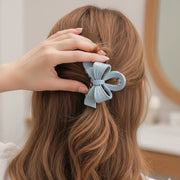 Bow Fabric Hair Claw Clips – Soft Ribbon Design
