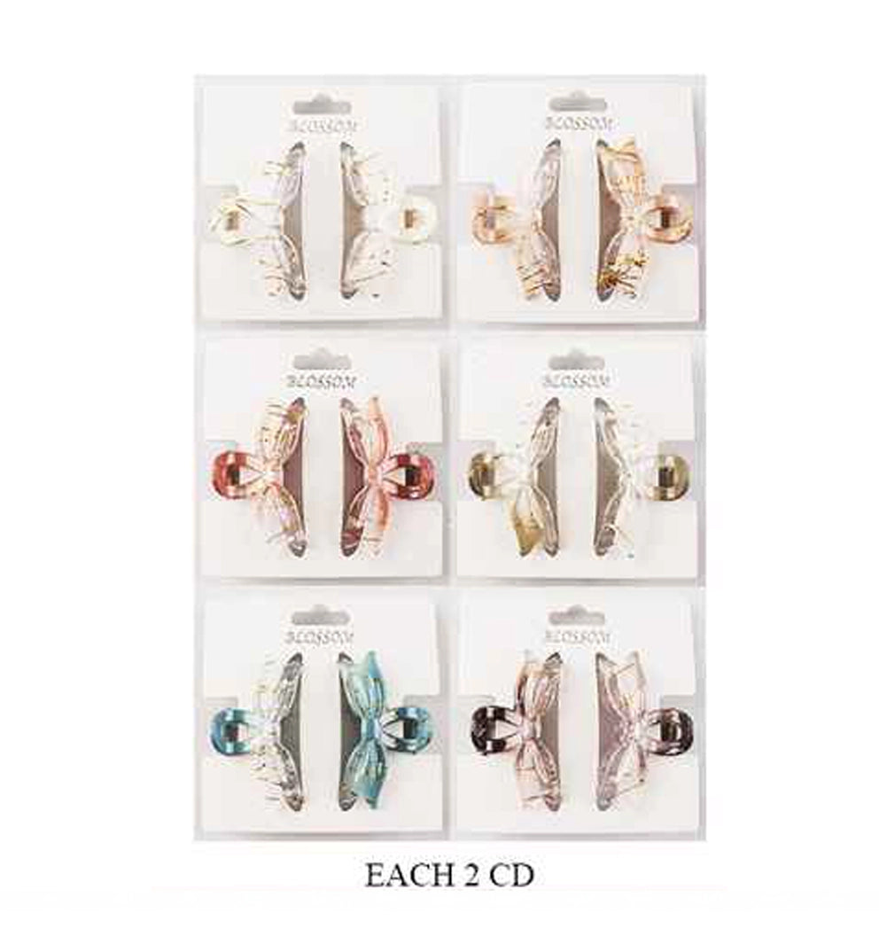 Elegant Bow Hair Claw Clips