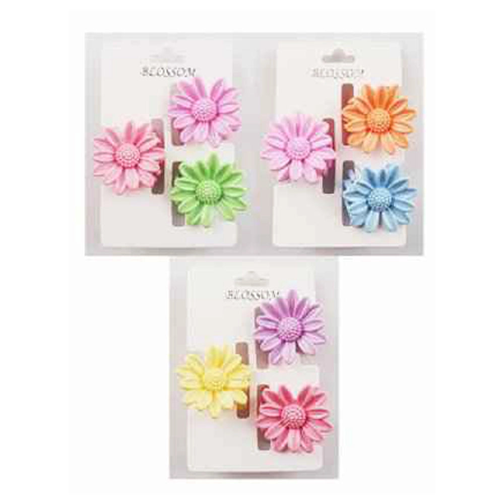 3D Daisy Flower Hair Accessory Set - 3pc (IJC-1246)