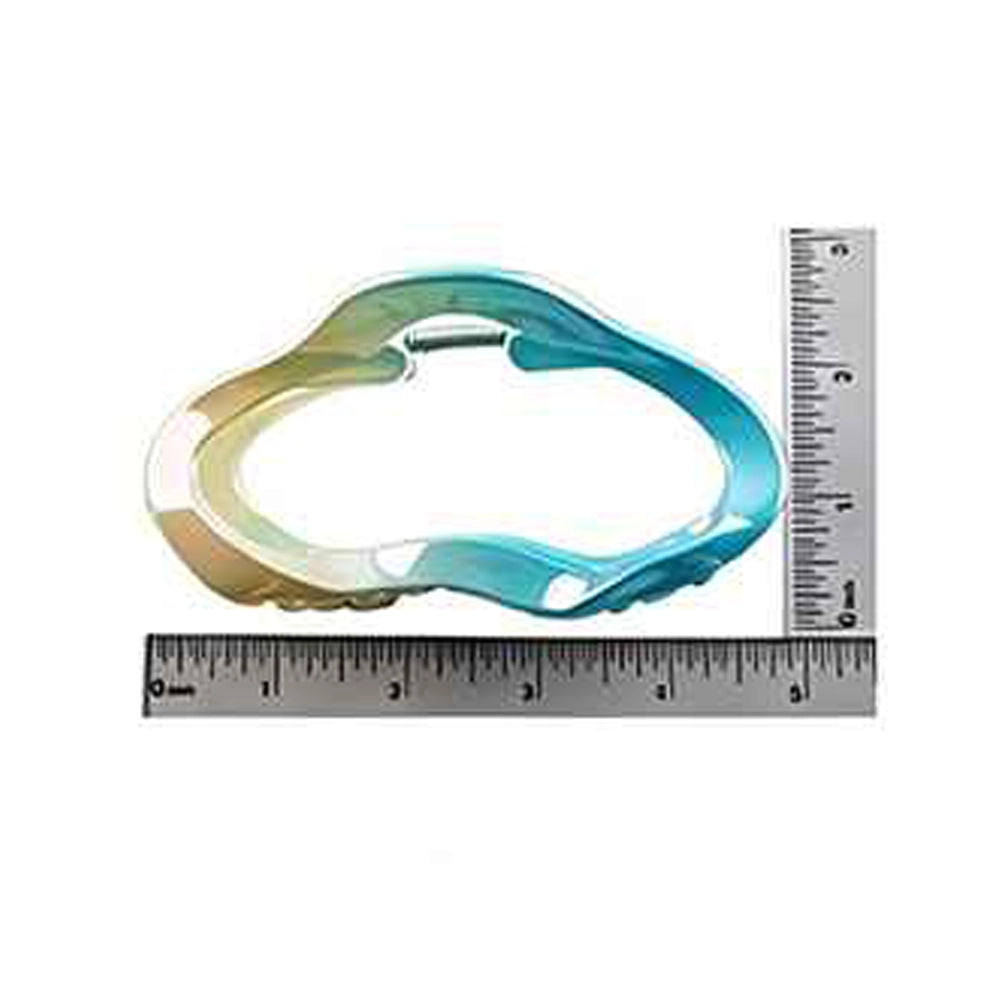 Gradient Wave Hair Clips Set – Colorful Irregular Acrylic Hair Claws, Non-Slip Geometric Styling Barrettes, Pastel Ombre Hair Accessories for Women and Girls (IJC-1431)