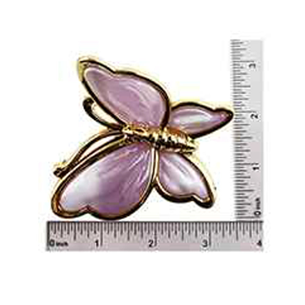 Pastel Butterfly Hair Clips Pack of 12 | Cute 3D Fairy Aesthetic Hair Claws | Colorful Resin & Gold Metal Hair Accessories for Girls (IJC-1437)