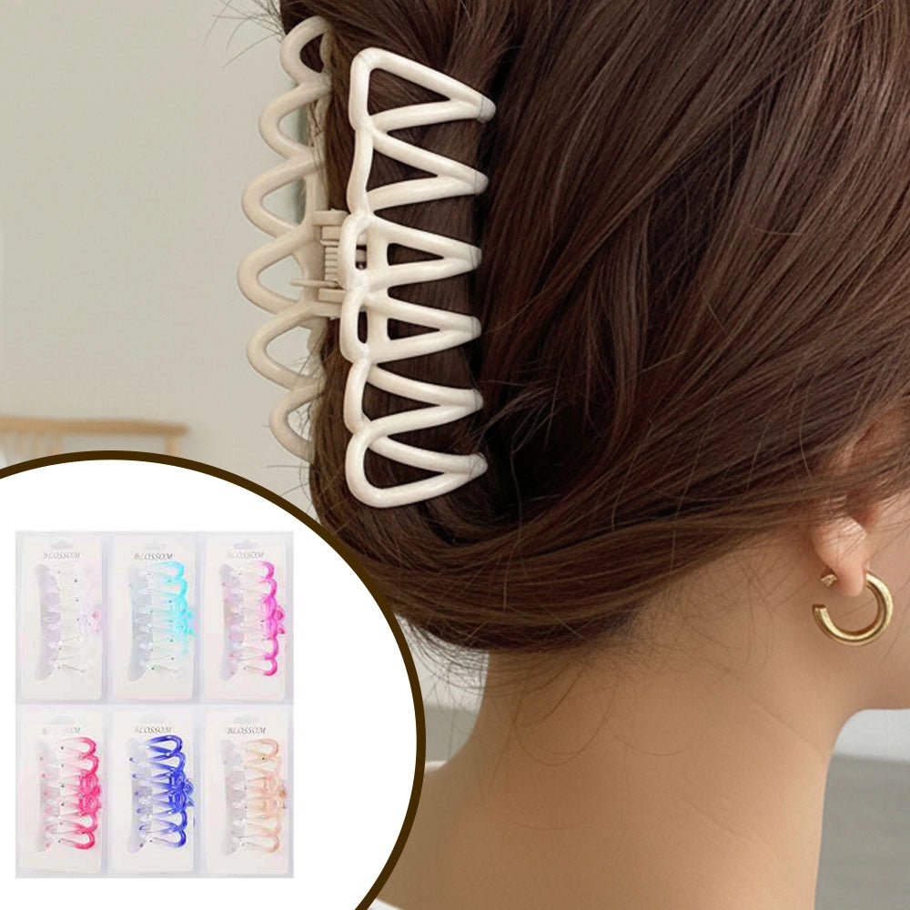 Wave Large Hair Claw Clips - 10cm