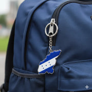 Honduras Map Flag Keychain - Catracho Souvenir Keyring
