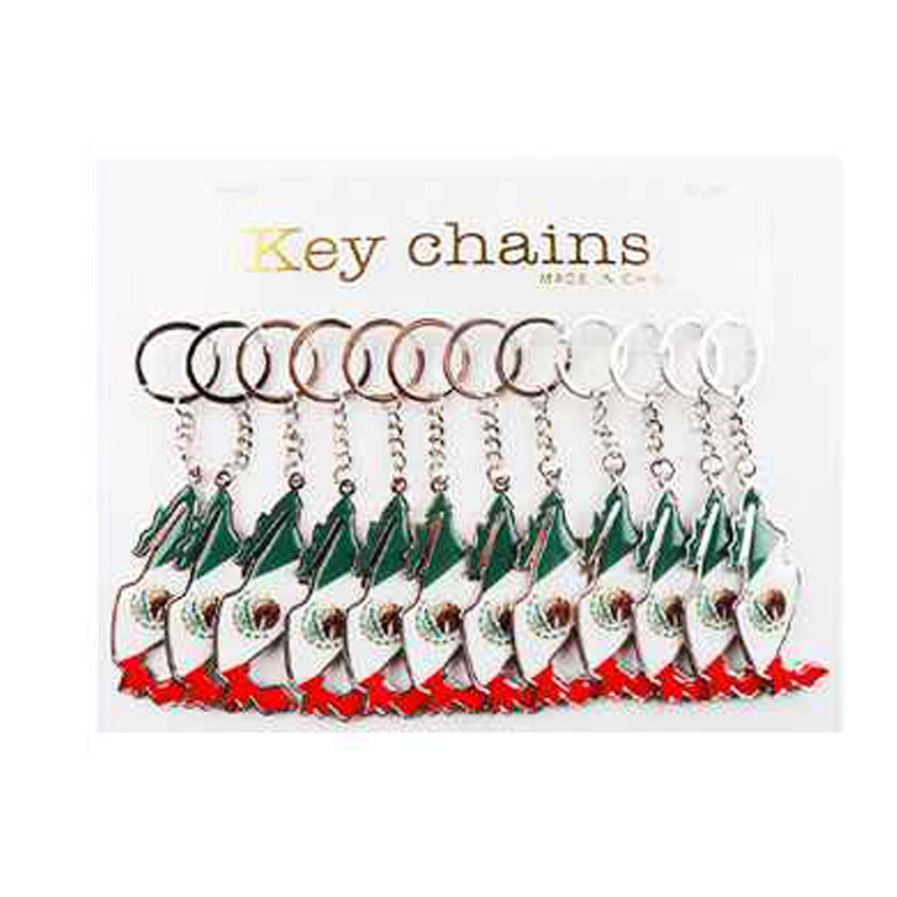 Mexico Flag Map Keychain | Premium Mexican Souvenir Key Ring
