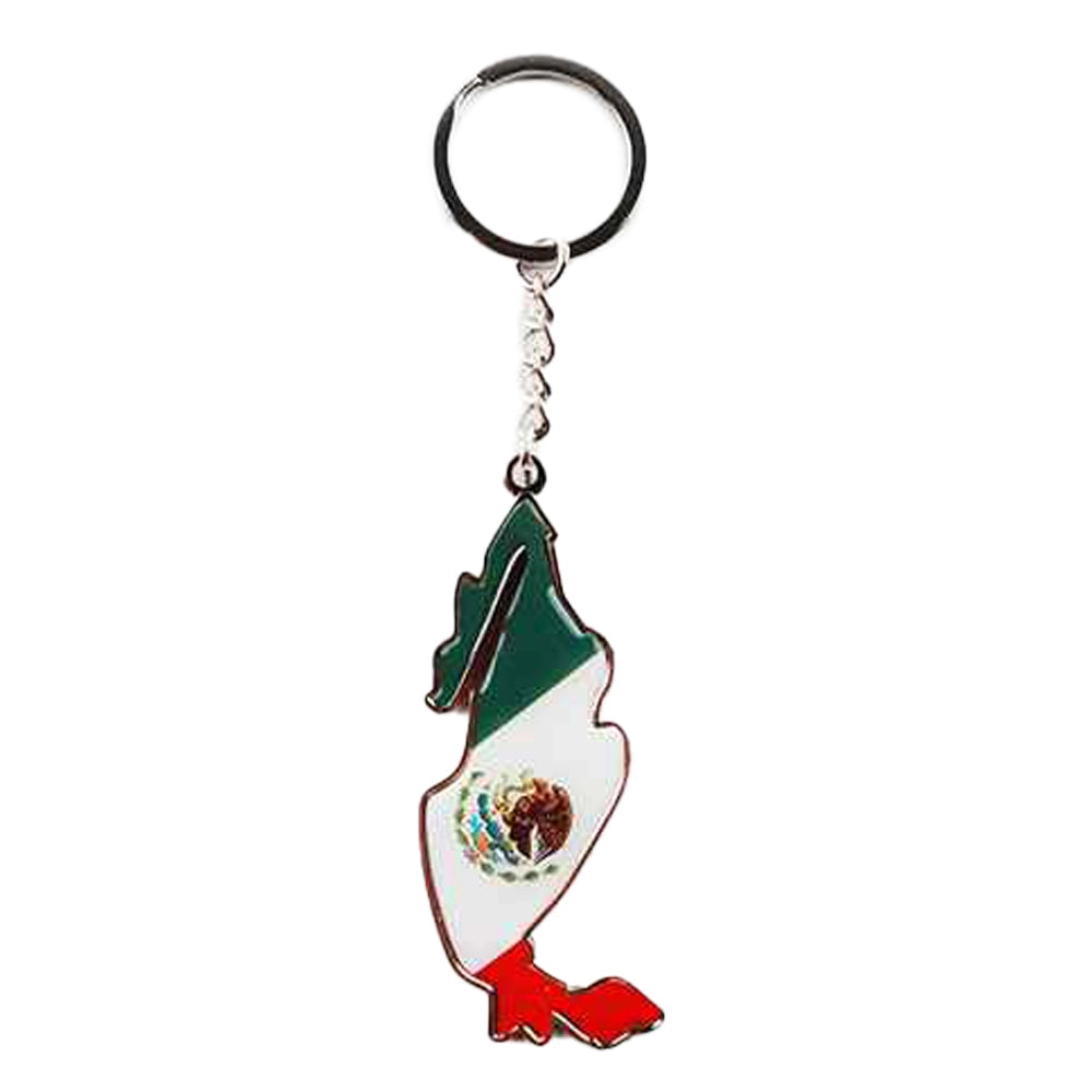 Mexico Flag Map Keychain | Premium Mexican Souvenir Key Ring