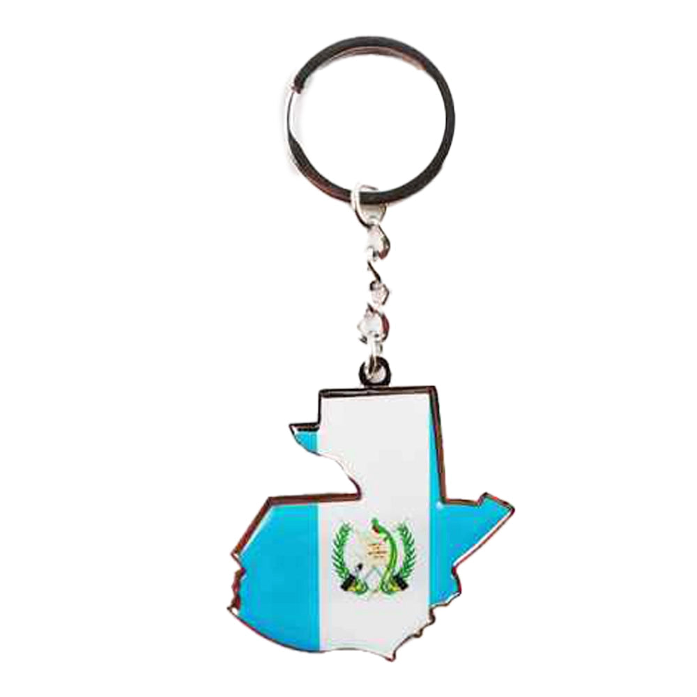 Guatemala Flag Map Keychain Souvenir
