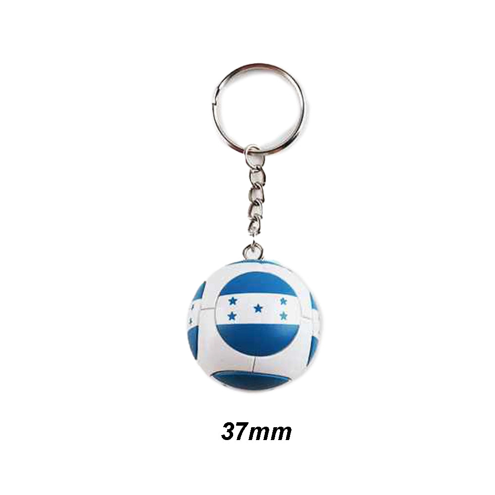 Honduras Flag Mini Soccer Ball Keychain (37mm)