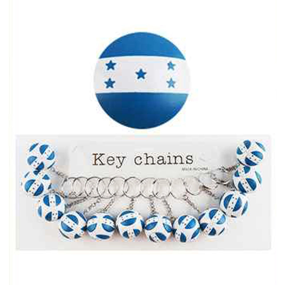 Honduras Flag Mini Soccer Ball Keychain (37mm)