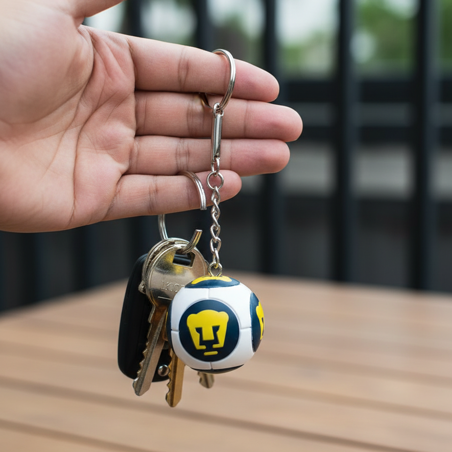 Pumas UNAM Mini Soccer Ball Keychain (37mm)