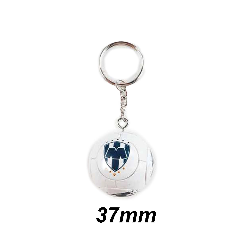 Official CF Monterrey (Rayados) Mini Soccer Ball Keychain (37mm)