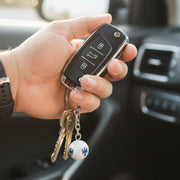 Official CF Monterrey (Rayados) Mini Soccer Ball Keychain (37mm)